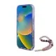 Husa pentru iPhone 16 Pro - Guess IML Flowers with Pearl Strap MagSafe (GUHMP16LHFWBRCESU) - Purple Husa pentru iPhone 16 Pro - Guess IML Flowers with Pearl Strap MagSafe (GUHMP16LHFWBRCESU) - Purple
