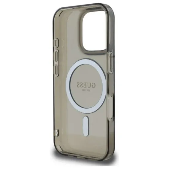 Husa pentru iPhone 16 Pro - Guess IML Glitter Circle MagSafe MagSafe (GUHMP16LHFGEREK) - Black Husa pentru iPhone 16 Pro - Guess IML Glitter Circle MagSafe MagSafe (GUHMP16LHFGEREK) - Black