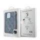 Husa pentru iPhone 16 Pro - Guess Leather Metal Logo Strass Crossbody (GUHCP16LP4TDSCPB) - Blue Husa pentru iPhone 16 Pro - Guess Leather Metal Logo Strass Crossbody (GUHCP16LP4TDSCPB) - Blue
