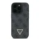 Husa pentru iPhone 16 Pro - Guess Leather Metal Logo Strass Crossbody (GUHCP16LP4TDSCPK) - Black Husa pentru iPhone 16 Pro - Guess Leather Metal Logo Strass Crossbody (GUHCP16LP4TDSCPK) - Black