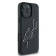 Husa pentru iPhone 16 Pro - Karl Lagerfeld 3D Design (KLHCP16L3DRKSDLK) - Rubber Signature