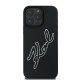 Husa pentru iPhone 16 Pro - Karl Lagerfeld 3D Design (KLHCP16L3DRKSDLK) - Rubber Signature