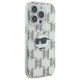 Husa pentru iPhone 16 Pro - Karl Lagerfeld IML Luxury Electroplated (KLHCP16LHKLPCHT) - Transparent Choupette Head