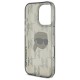 Husa pentru iPhone 16 Pro - Karl Lagerfeld IML Luxury Electroplated (KLHCP16LHKLPKHK) - Karl Head