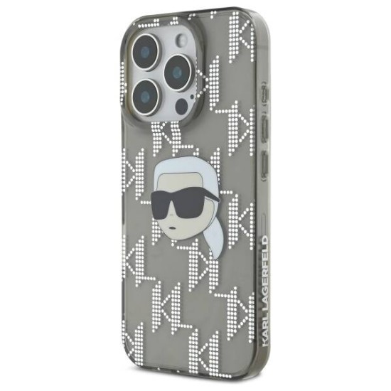 Husa pentru iPhone 16 Pro - Karl Lagerfeld IML Luxury Electroplated (KLHCP16LHKLPKHK) - Karl Head