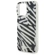 Husa pentru iPhone 16 Pro - Karl Lagerfeld IML Luxury (KLHCP16LHZBPKCCK) - Zebra Pattern&Cord