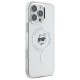 Husa pentru iPhone 16 Pro - Karl Lagerfeld IML MagSafe (KLHMP16LHLSCHH) - White Metal Choupette`s Head