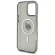 Husa pentru iPhone 16 Pro - Karl Lagerfeld IML MagSafe (KLHMP16LHLSCHK) - Metal Choupette`s Head