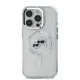 Husa pentru iPhone 16 Pro - Karl Lagerfeld IML MagSafe (KLHMP16LHLSKCH) - White Metal Karl&Choupette Head Husa pentru iPhone 16 Pro - Karl Lagerfeld IML MagSafe (KLHMP16LHLSKCH) - White Metal Karl&Choupette Head