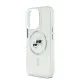 Husa pentru iPhone 16 Pro - Karl Lagerfeld IML MagSafe (KLHMP16LHLSKCH) - White Metal Karl&Choupette Head Husa pentru iPhone 16 Pro - Karl Lagerfeld IML MagSafe (KLHMP16LHLSKCH) - White Metal Karl&Choupette Head