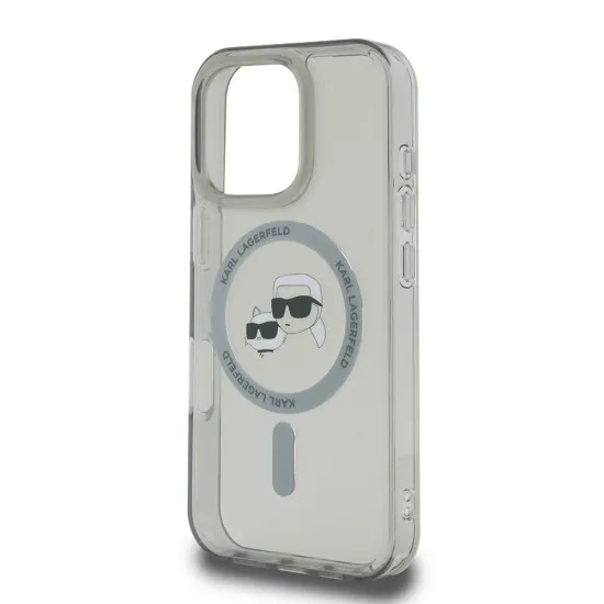 Husa pentru iPhone 16 Pro - Karl Lagerfeld IML MagSafe (KLHMP16LHLSKCK) - Metal Karl&Choupette Head Husa pentru iPhone 16 Pro - Karl Lagerfeld IML MagSafe (KLHMP16LHLSKCK) - Metal Karl&Choupette Head