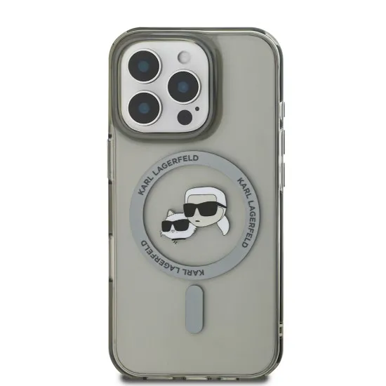 Husa pentru iPhone 16 Pro - Karl Lagerfeld IML MagSafe (KLHMP16LHLSKCK) - Metal Karl&Choupette Head Husa pentru iPhone 16 Pro - Karl Lagerfeld IML MagSafe (KLHMP16LHLSKCK) - Metal Karl&Choupette Head