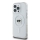 Husa pentru iPhone 16 Pro - Karl Lagerfeld IML MagSafe (KLHMP16LHLSKIH) - White Karl`s Head