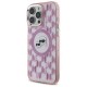 Husa pentru iPhone 16 Pro - Karl Lagerfeld IML MagSafe (KLHMP16LHMCKMHP) - Pink Monogram Karl&Choupette Head