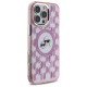 Husa pentru iPhone 16 Pro - Karl Lagerfeld IML MagSafe (KLHMP16LHMCKMHP) - Pink Monogram Karl&Choupette Head