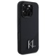 Husa pentru iPhone 16 Pro - Karl Lagerfeld Silicone MagSafe (KLHMP16LSCMKMPCK) - Shadow Metal Initial