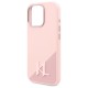 Husa pentru iPhone 16 Pro - Karl Lagerfeld Silicone MagSafe (KLHMP16LSCMKMPCP) - Pink Shadow Metal Initial