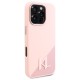 Husa pentru iPhone 16 Pro - Karl Lagerfeld Silicone MagSafe (KLHMP16LSCMKMPCP) - Pink Shadow Metal Initial