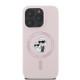 Husa pentru iPhone 16 Pro - Karl Lagerfeld Silicone Ring MagSafe (KLHMP16LSCMKCRHP) - Pink Karl&Choupette