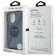 Husa pentru iPhone 16 Pro Max - BMW Hardcase Motorsport IML Circle MagSafe (BMHMP16X23HTPUV) - Navy Blue
