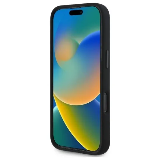 Husa pentru iPhone 16 Pro Max - BMW Hardcase Silicone Hexagon Blue Line MagSafe (BMHMP16X23SHEB) - Black Husa pentru iPhone 16 Pro Max - BMW Hardcase Silicone Hexagon Blue Line MagSafe (BMHMP16X23SHEB) - Black
