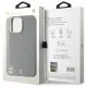 Husa pentru iPhone 16 Pro Max - BMW Leather Sign Full Wrapped Metal MagSafe (BMHMP16X23PUFWG) - Grey