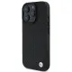 Husa pentru iPhone 16 Pro Max - BMW Signature Leather Diamond Metal Logo MagSafe (BMHMP16X23RDDK) - Black