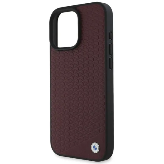 Husa pentru iPhone 16 Pro Max - BMW Signature Leather Diamond Metal Logo MagSafe (BMHMP16X23RDDR) - Red Husa pentru iPhone 16 Pro Max - BMW Signature Leather Diamond Metal Logo MagSafe (BMHMP16X23RDDR) - Red