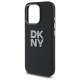 Husa pentru iPhone 16 Pro Max - DKNY Hardcase Liquid Silicone Metal Logo (DKHCP16XSMCBSK) - Black