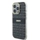 Husa pentru iPhone 16 Pro Max - DKNY Hardcase Repeat Texture Pattern With Stripe (DKHMP16XHRHSEK) - Black