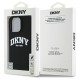 Husa pentru iPhone 16 Pro Max - DKNY Hardcase Silicone White Printed Logo MagSafe (DKHMP16XSNYACH) - Black