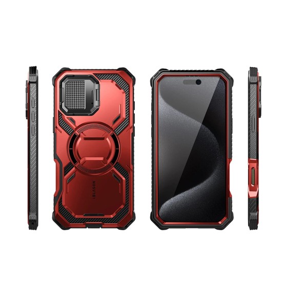 Husa pentru iPhone 16 Pro Max + Folie - I-Blason Armorbox - Ruddy