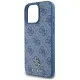 Husa pentru iPhone 16 Pro Max - Guess 4G Small and Classic Logo MagSafe (GUHMP16XP4SM4MB) - Blue