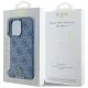 Husa pentru iPhone 16 Pro Max - Guess 4G Small and Classic Logo MagSafe (GUHMP16XP4SM4MB) - Blue