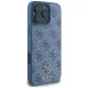 Husa pentru iPhone 16 Pro Max - Guess 4G Small and Classic Logo MagSafe (GUHMP16XP4SM4MB) - Blue