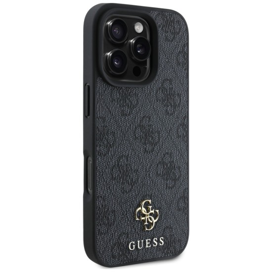 Husa pentru iPhone 16 Pro Max - Guess 4G Small and Classic Logo MagSafe (GUHMP16XP4SM4MK) - Black