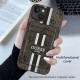 Husa pentru iPhone 16 Pro Max - Guess Cardslot 4G Stripes MagSafe (GUBPHCP16XP4RPSW) - Brown