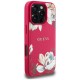 Husa pentru iPhone 16 Pro Max - Guess Grained Flowers MagSafe (GUHMP16XPGNMPLMF) - Fuchsia