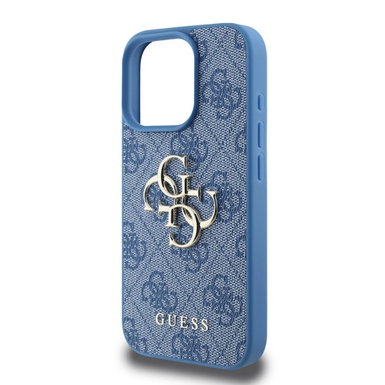 Husa pentru iPhone 16 Pro Max - Guess Hardcase 4G Big Logo (GUHCP16X4GMGBL) - Blue