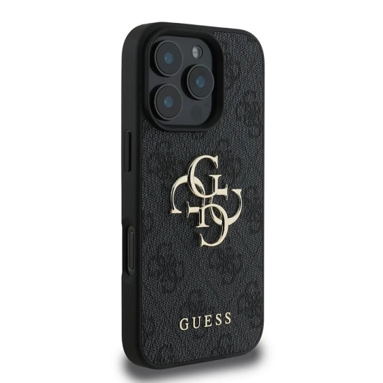 Husa pentru iPhone 16 Pro Max - Guess Hardcase 4G Big Logo (GUHCP16X4GMGGR) - Black