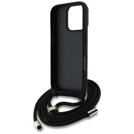 Husa pentru iPhone 16 Pro Max - Guess Hardcase 4G Big Logo with Cord Strap (GUHCP16XP4GMGCRW) - Brown Husa pentru iPhone 16 Pro Max - Guess Hardcase 4G Big Logo with Cord Strap (GUHCP16XP4GMGCRW) - Brown