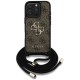 Husa pentru iPhone 16 Pro Max - Guess Hardcase 4G Big Logo with Cord Strap (GUHCP16XP4GMGCRW) - Brown