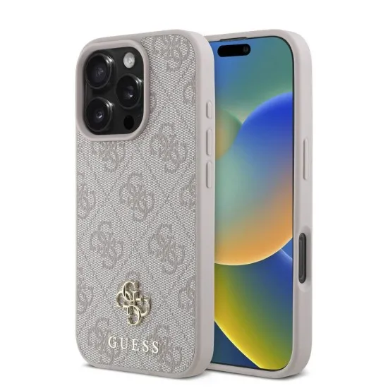 Husa pentru iPhone 16 Pro Max - Guess Hardcase 4G Classic MagSafe (GUHMP16XP4SM4MP) - Pink Husa pentru iPhone 16 Pro Max - Guess Hardcase 4G Classic MagSafe (GUHMP16XP4SM4MP) - Pink