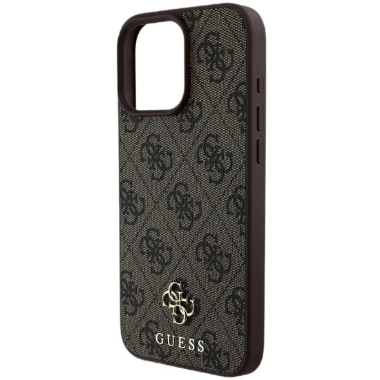 Husa pentru iPhone 16 Pro Max - Guess Hardcase 4G Classic MagSafe (GUHMP16XP4SM4MW) - Brown