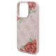 Husa pentru iPhone 16 Pro Max - Guess Hardcase 4G Flower Print MagSafe (GUHMP16XP4ROPEMCP) - Pink