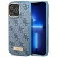 Husa pentru iPhone 16 Pro Max - Guess Hardcase 4G Logo Plate MagSafe (GUHMP16XU4GPRB) - Blue