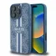 Husa pentru iPhone 16 Pro Max - Guess Hardcase 4G Printed Stripes MagSafe (GUHMP16XP4RPSB) - Blue Husa pentru iPhone 16 Pro Max - Guess Hardcase 4G Printed Stripes MagSafe (GUHMP16XP4RPSB) - Blue