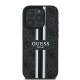 Husa pentru iPhone 16 Pro Max - Guess Hardcase 4G Printed Stripes MagSafe (GUHMP16XP4RPSK) - Black