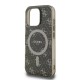 Husa pentru iPhone 16 Pro Max - Guess IML 4G Background MagSafe (GUHMP16XH4DTEW) - Brown