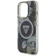 Husa pentru iPhone 16 Pro Max - Guess IML Metal Glitter Flowers Triangle MagSafe (GUHMP16XHFLPEDK) - Black Husa pentru iPhone 16 Pro Max - Guess IML Metal Glitter Flowers Triangle MagSafe (GUHMP16XHFLPEDK) - Black
